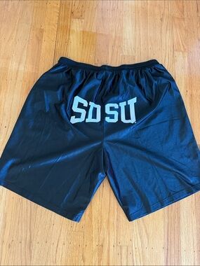 🔥 Men's Black Athletic Shorts with SDSU Logo on back